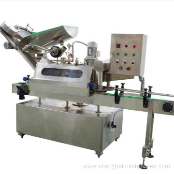 Automatic bottles vacuum sealer capping machine